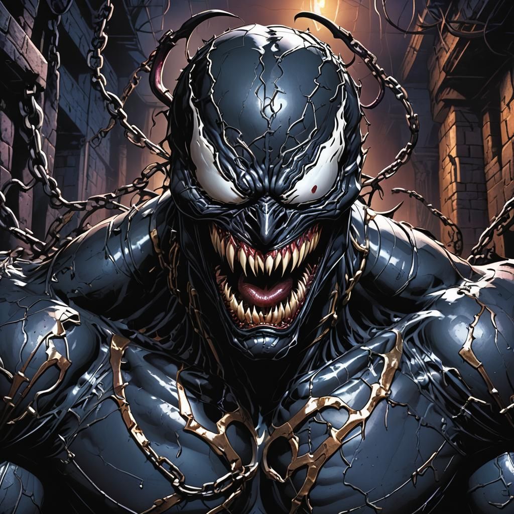 Venom in Dark Dungeon, Comic Book Art