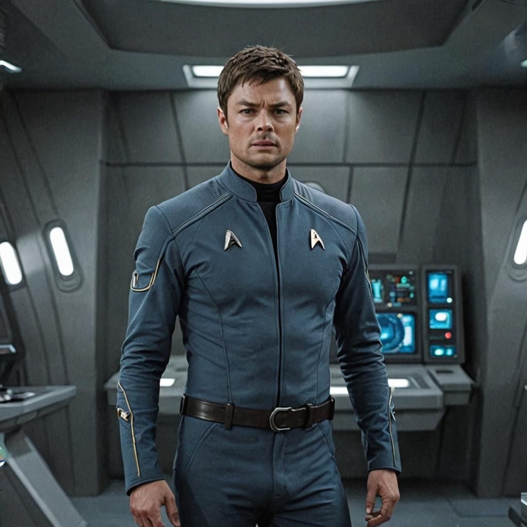 Karl Urban as Dr. McCoy in Star Trek