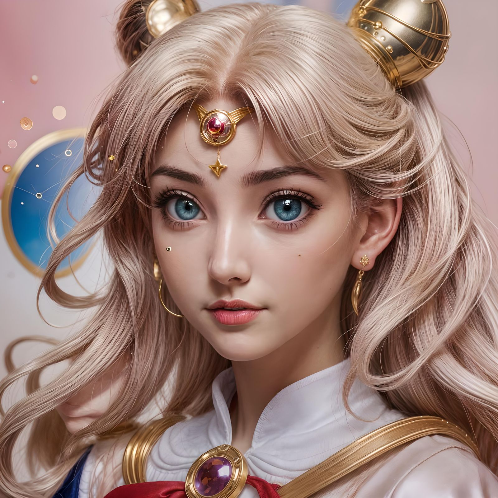 Hyperrealistic Portrait of Sailor Moon