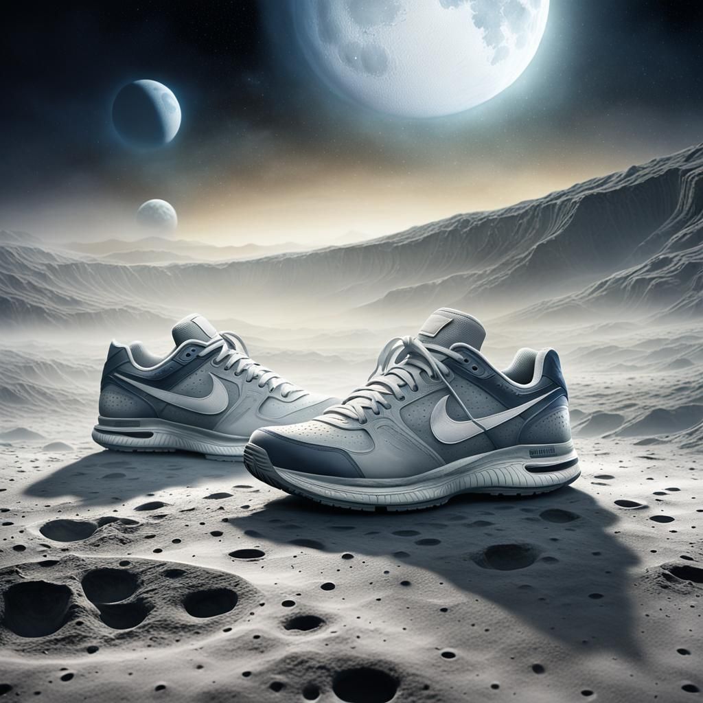 Tennis Shoes on the Moon: Cinematic Digital Painting
