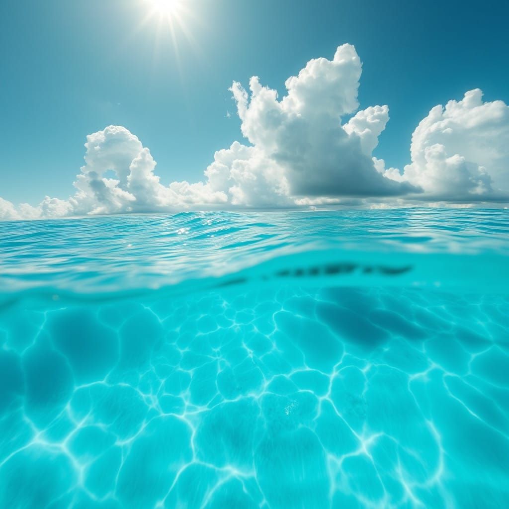 Sensual Sea Siren Ascends from Turquoise Depths