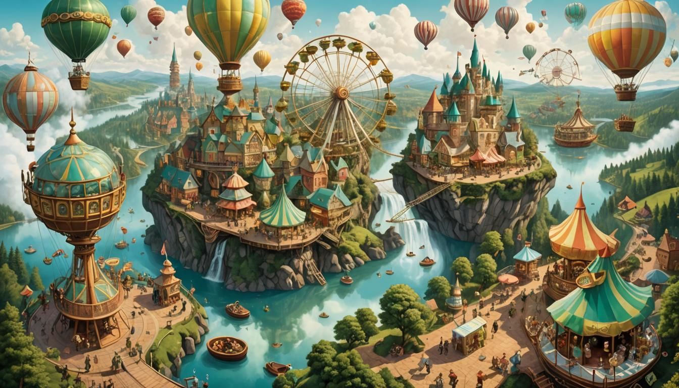 Fantastical Tea Party Above the Clouds