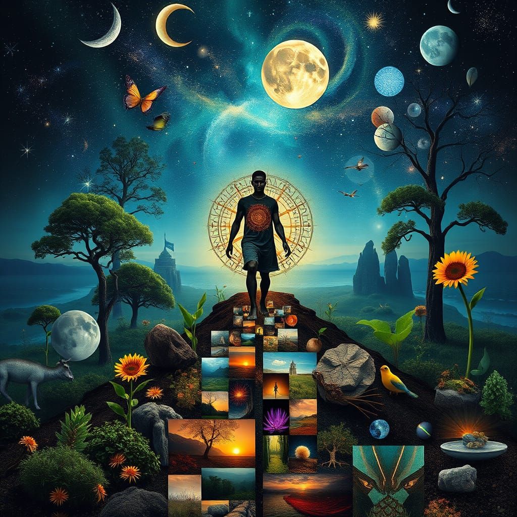 Vibrant Bio Art of Interconnectedness in 8K Digital