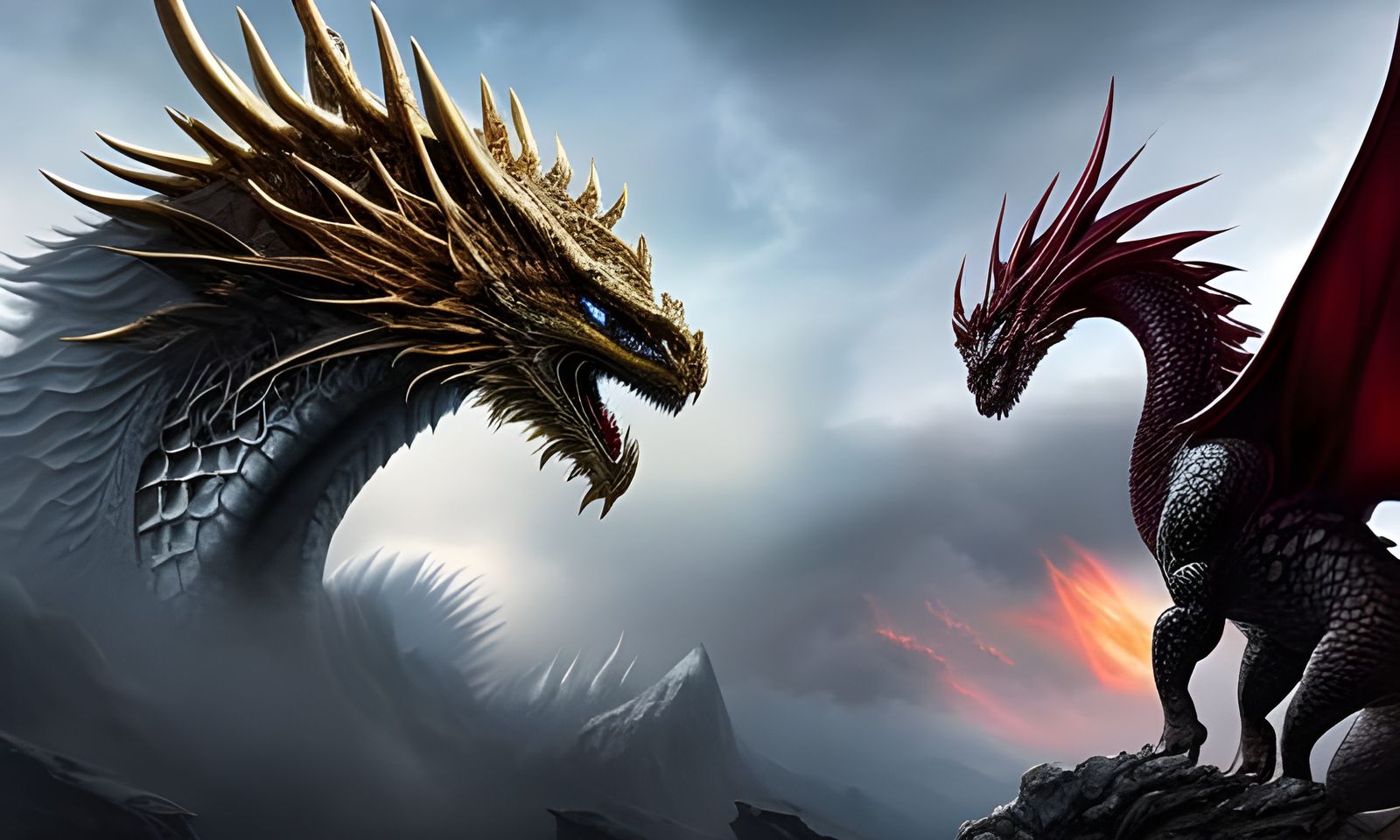 Dragons Face Off in Magical Encounter