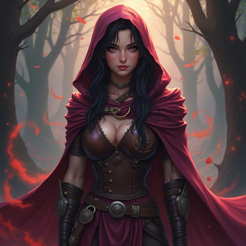 Enchanting Fey Forest Fantasy Rogue