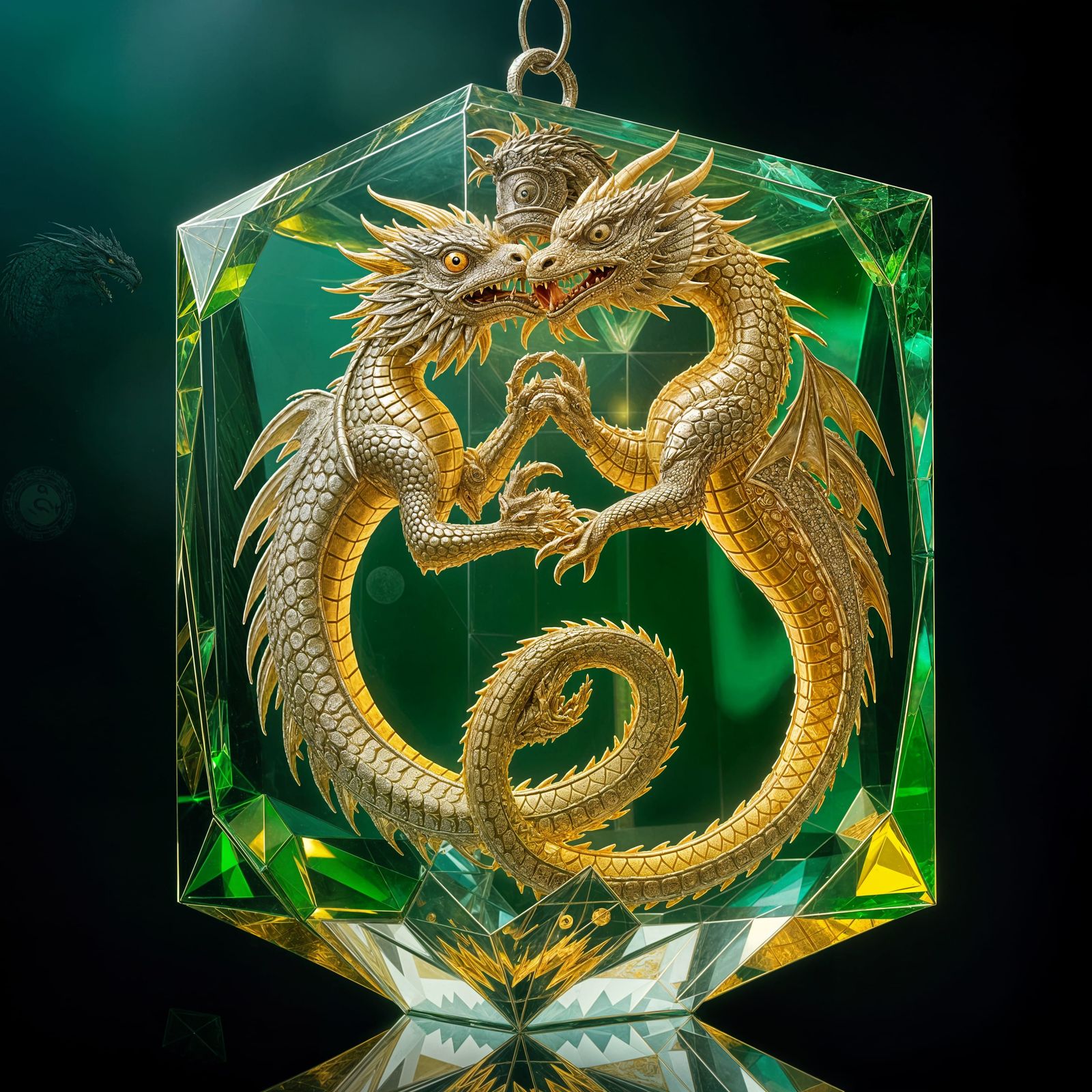 Cosmic Balance in Shimmering Glass