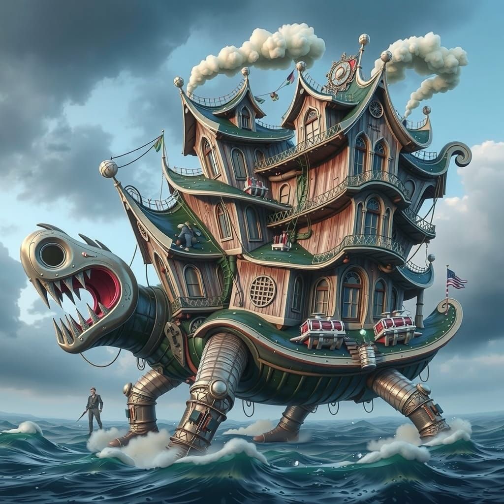 Dynamic Portrait with Neon Lighting Effects