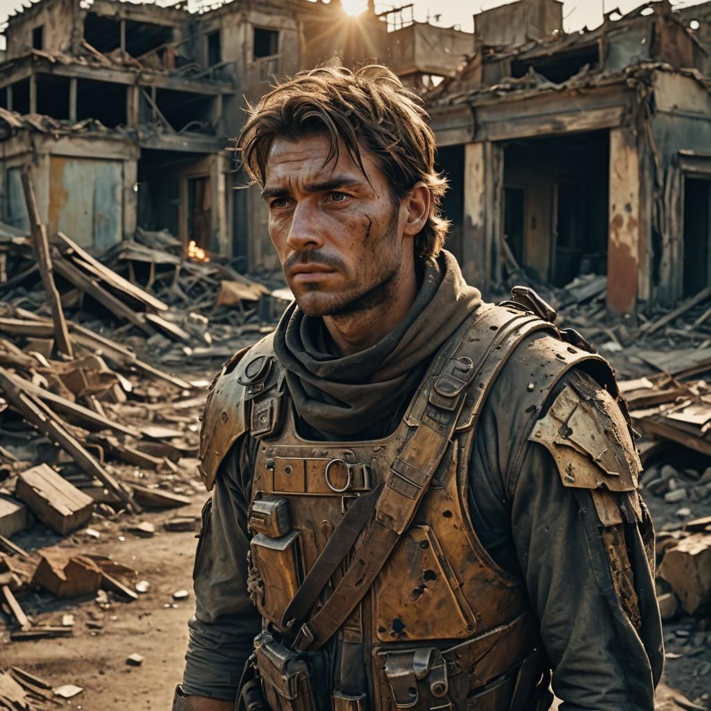 Gritty Realism Portrait: Post-Apocalyptic Survivor