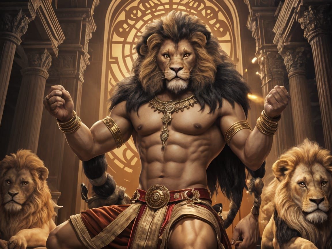 Lord Narasimha: Handsome Lion God in Hindu Temple