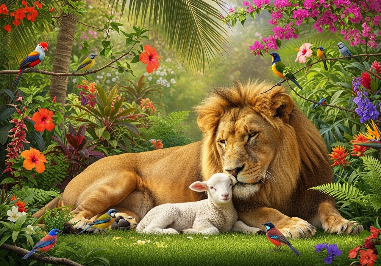 The lion shall lie down with the lamb . . .