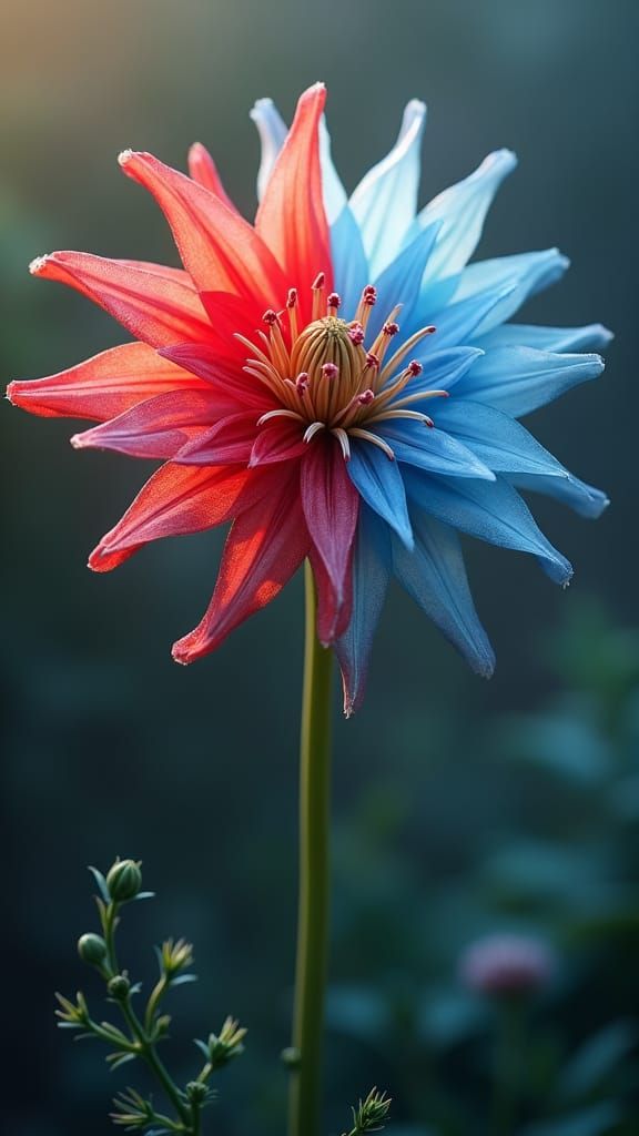 Red Spider Lily Transmuting to Blue