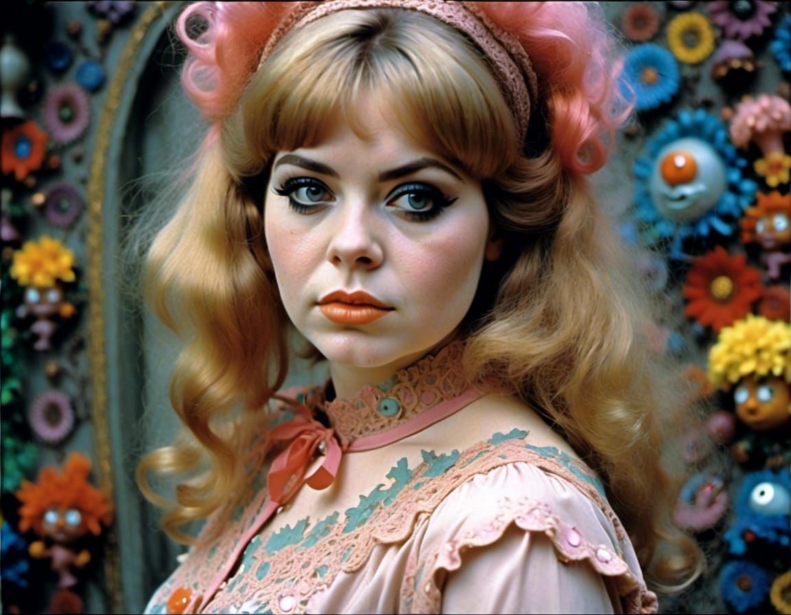 Beautiful 1960s woman