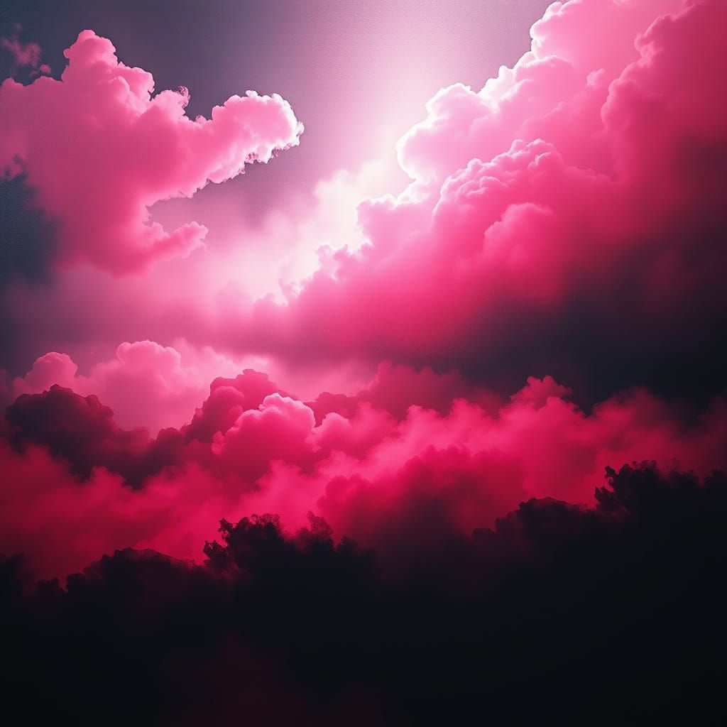 Ethereal Dark Landscape with Soft Focus Colors