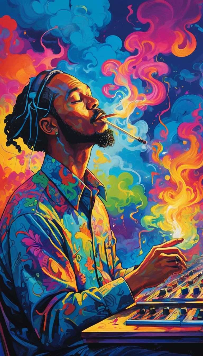 Psychedelic Music Art: Hawaiian Hip Hop Engineer