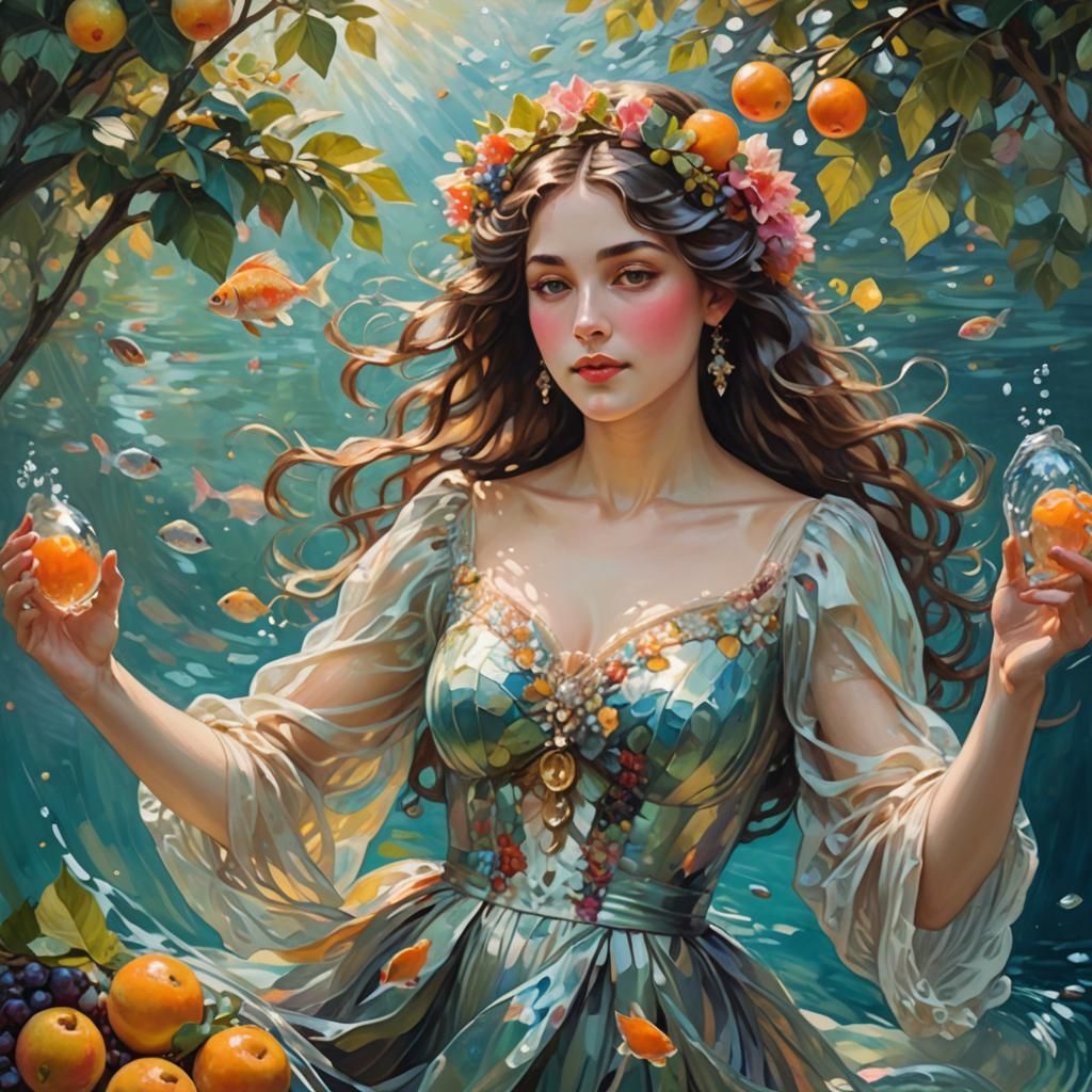 Caribbean Princess in Impressionist Portrait