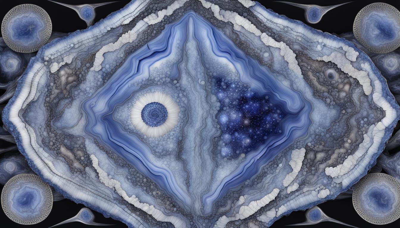 Anthropomorphic Marsupial with Gemstone Texture