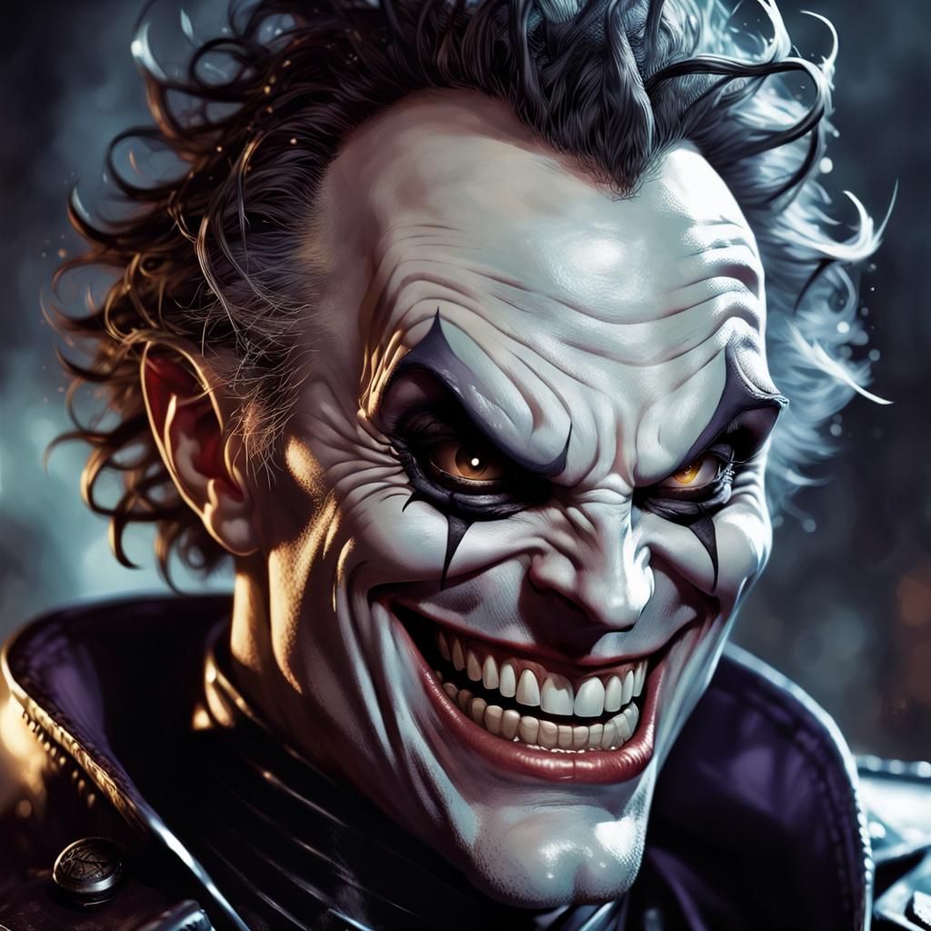 Evil Genius Supervillain Laughing Portrait