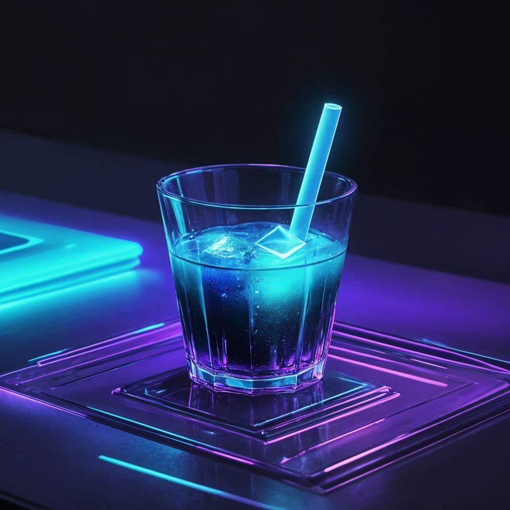 Sci-Fi Cocktail: A Futuristic Close-Up