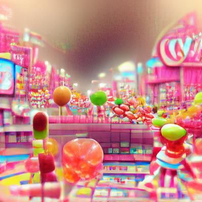 Sweet Candy World Landscape