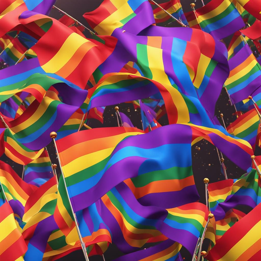 Vibrant Pride Flag Concept Art