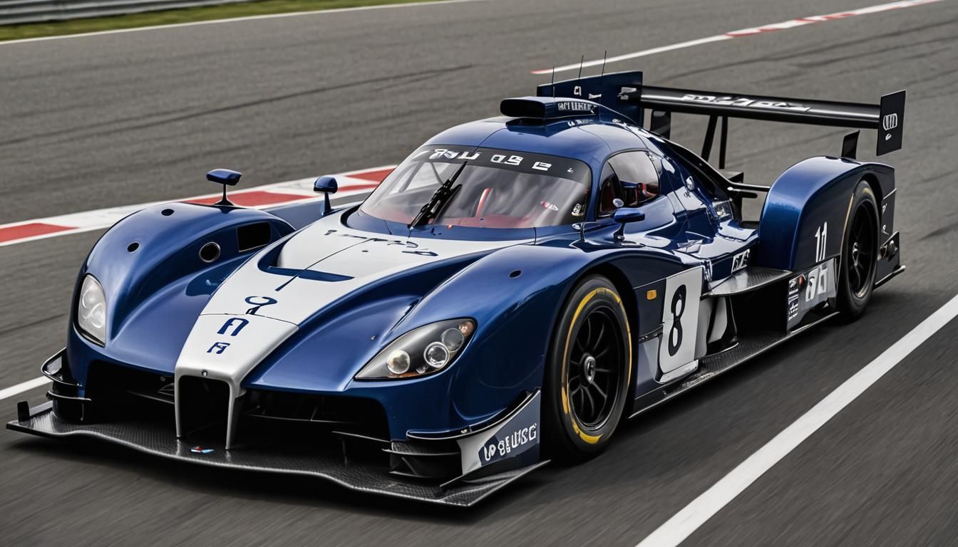 Rolls Royce GTP Race Car on Track in 8K