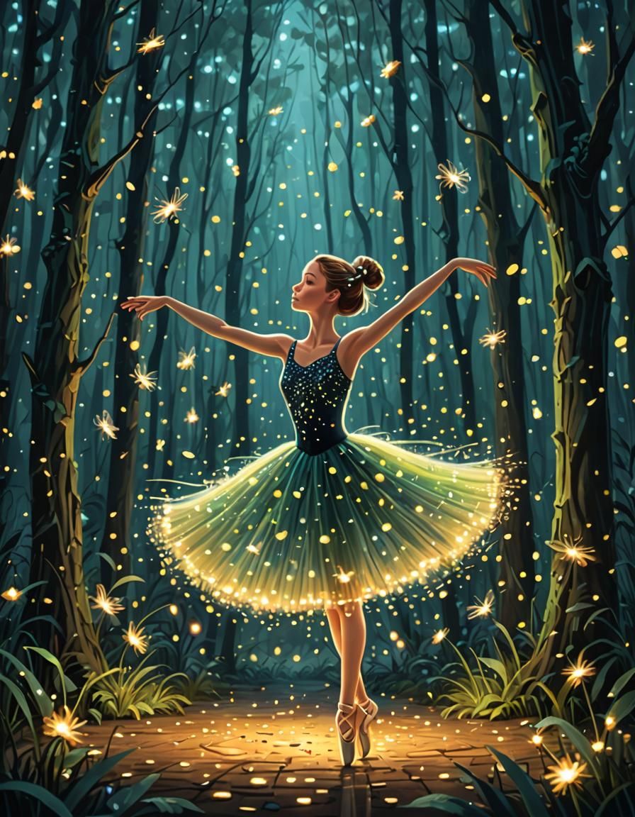 Dancing with fireflies