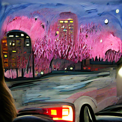 Abstract AI-Generated Cityscape