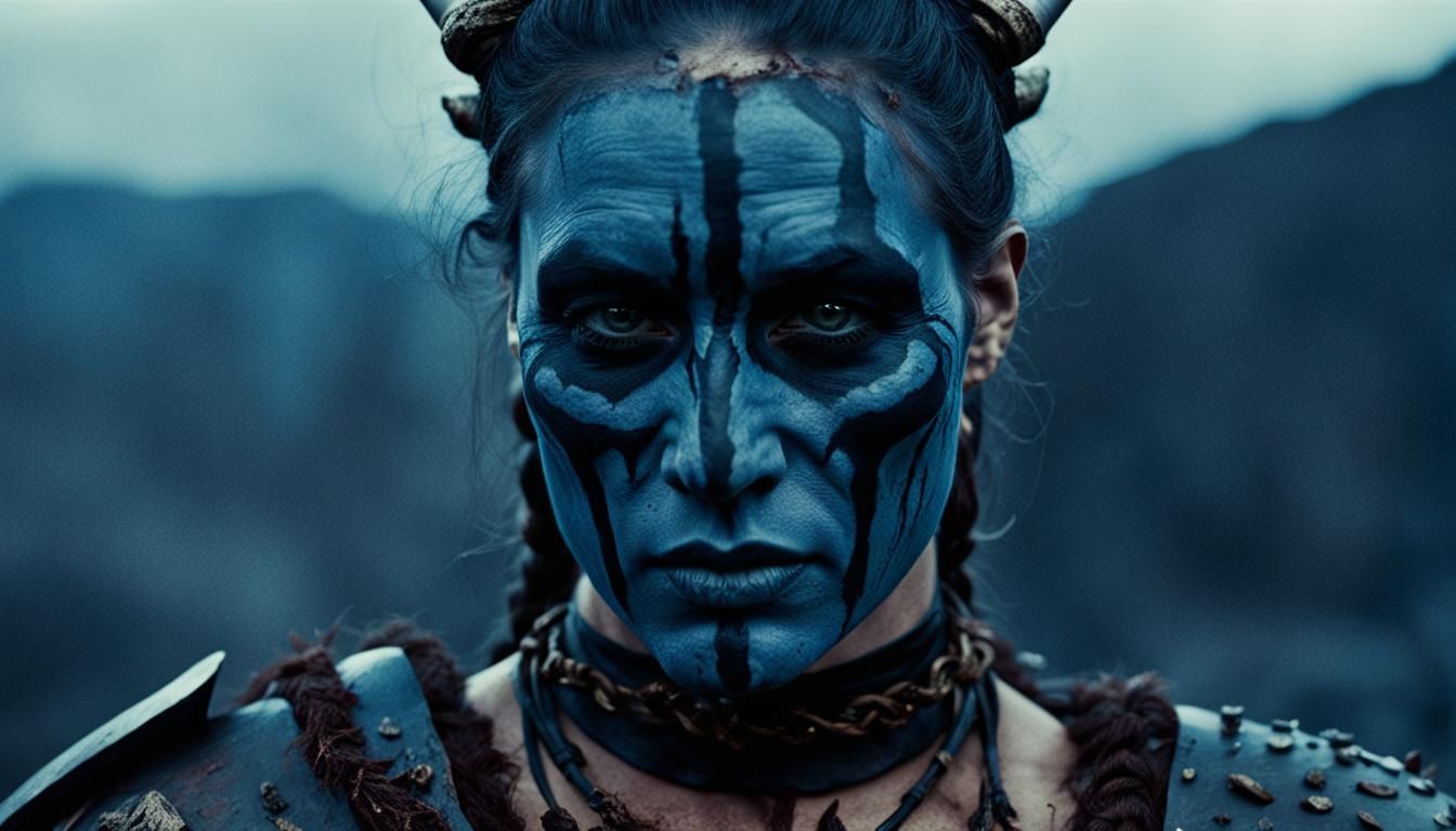 Fierce German Barbarian Woman in Legioncore Style