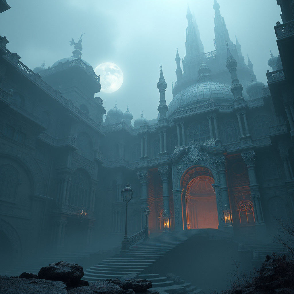 Ethereal Dreamscape in Surrealist Style