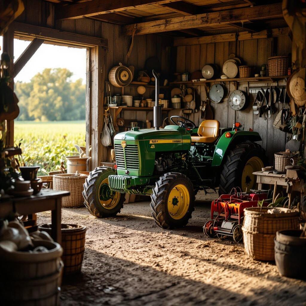 Agricultural Materials Sales Scene in Natural Lighting