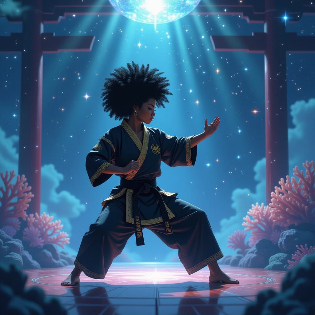 Cosmic Dojo: Martial Artist in Astral Space