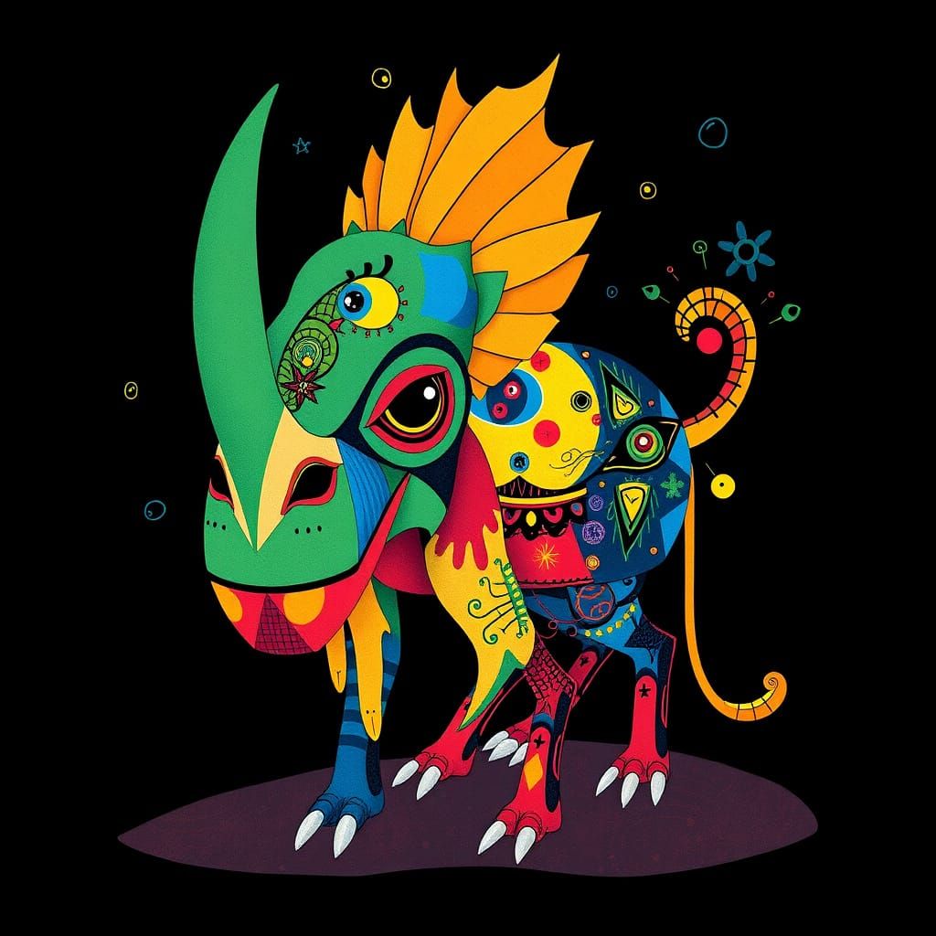 Extinct Animal Art: Maximalist Geometric Abstraction