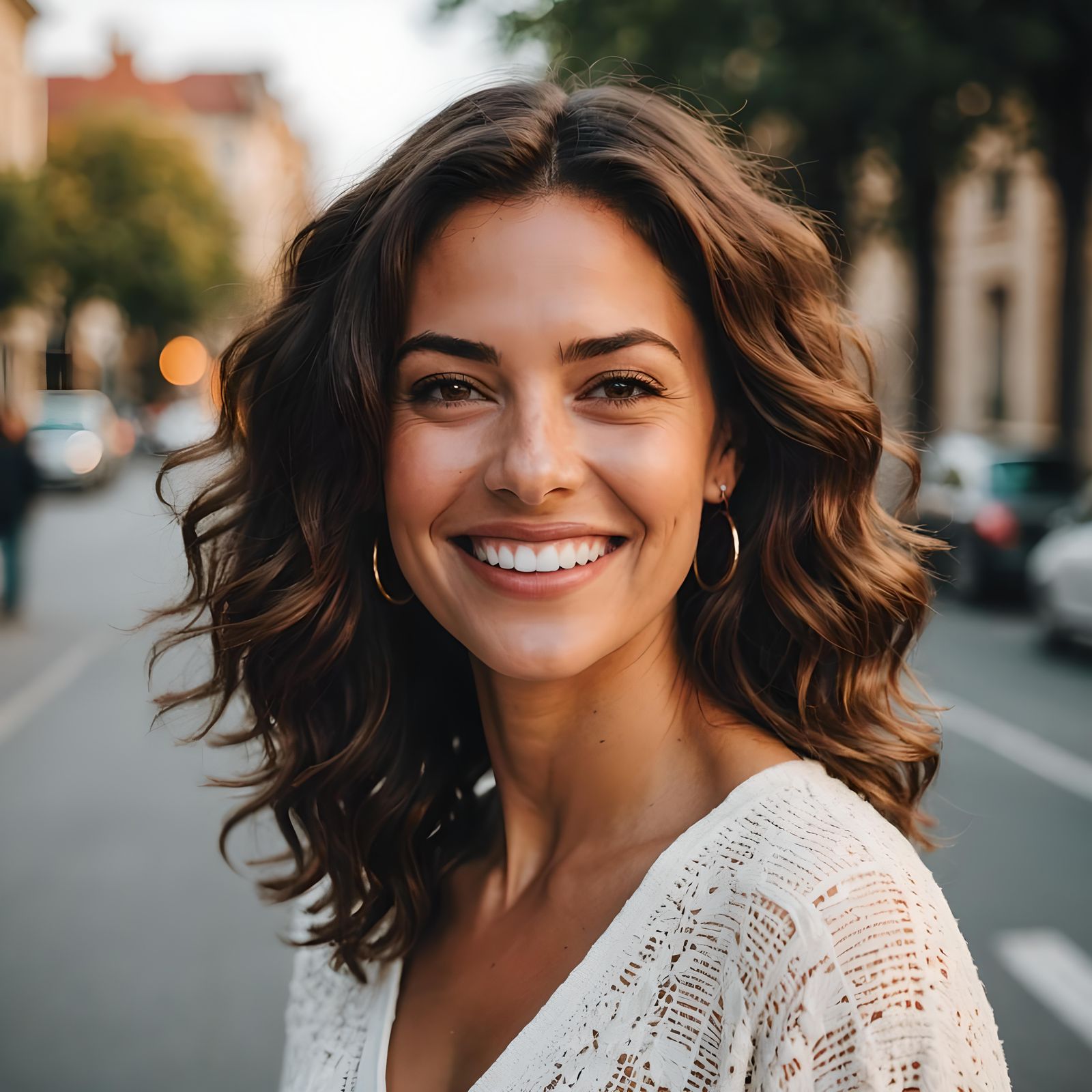 Portrait of a Beautiful and Happy Woman