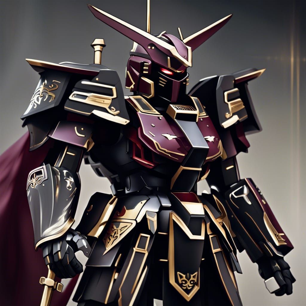 Byzantine Cataphract Gundam with Zweihander Weapon