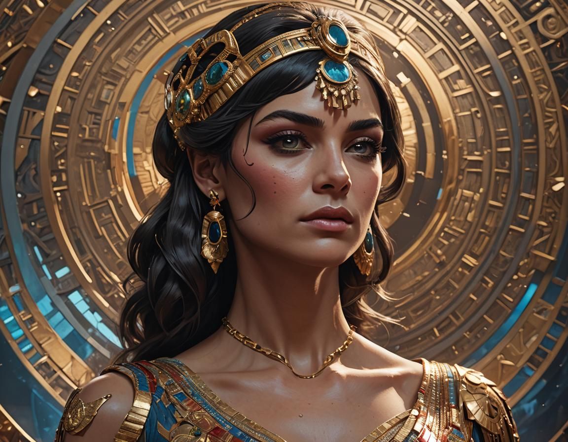James Bond and Cleopatra: Photorealistic 8k Portrait