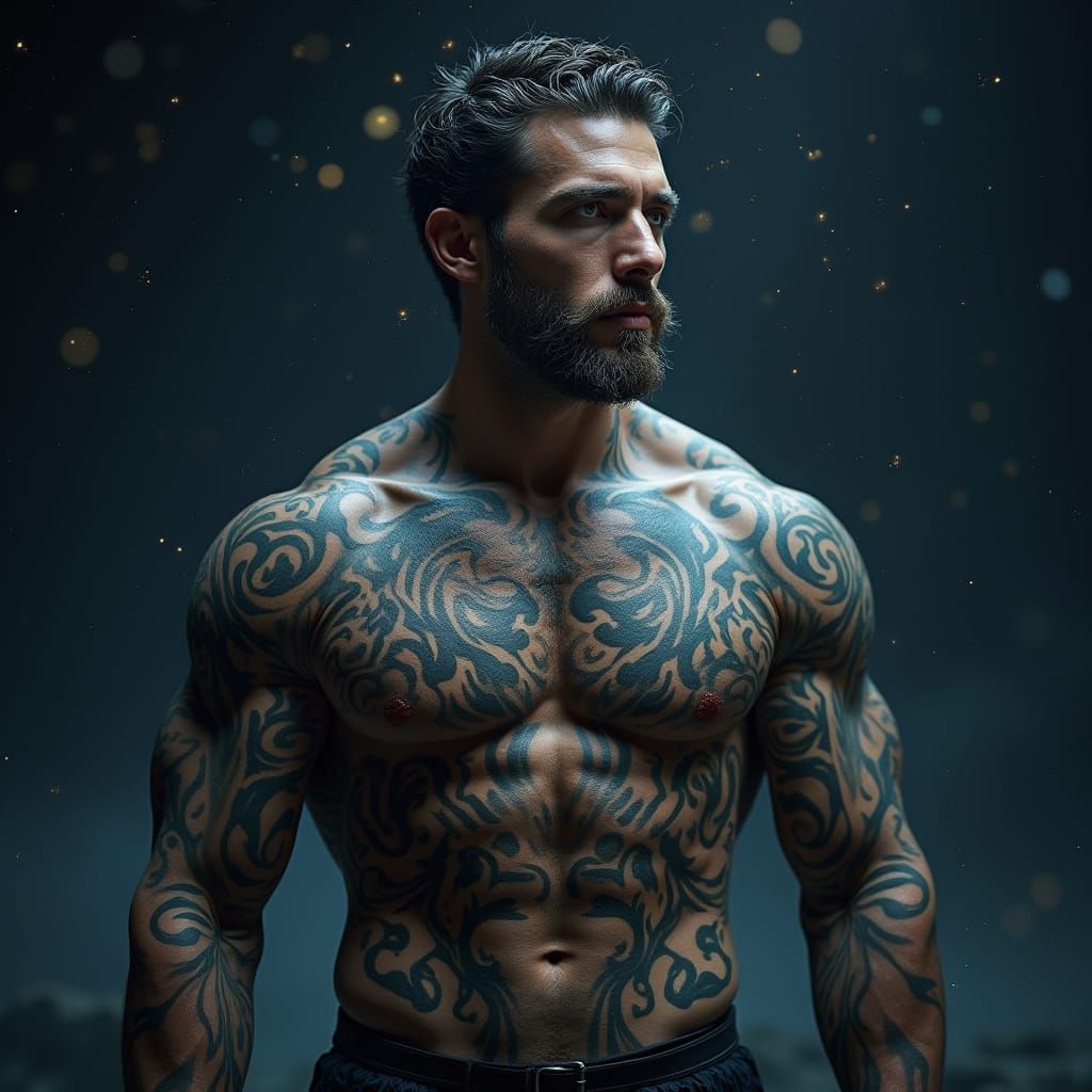 Moon Prince: Dark Energy Celestial Being in Cosmic Realism