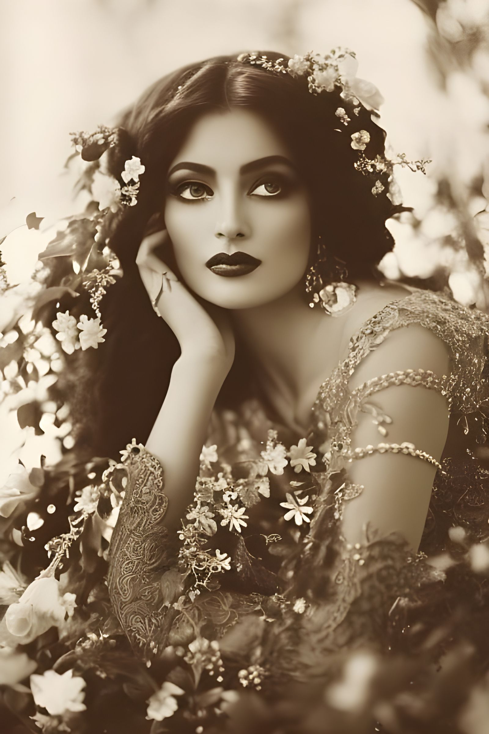 Goddess Rogue in Vintage Photograph Style