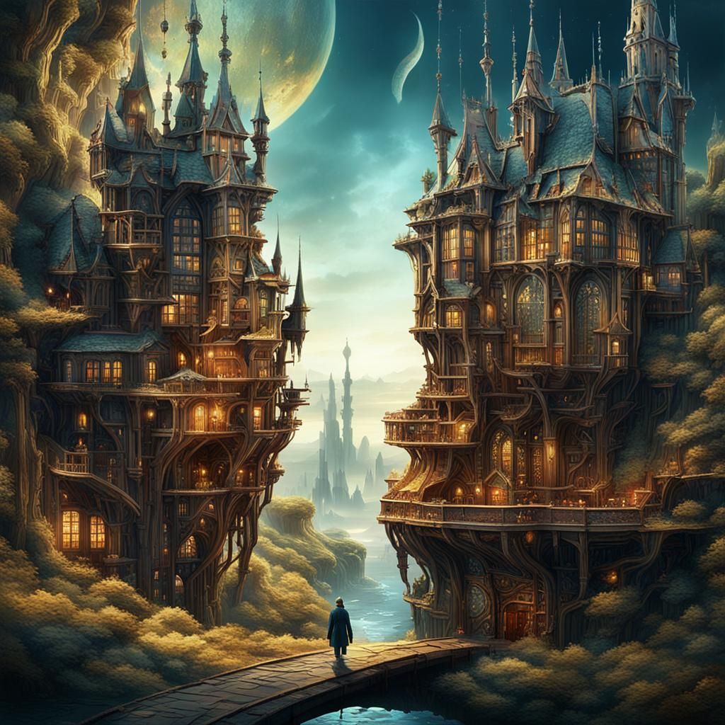 Worlds Collide: Futuristic Meets Medieval in Detailed Matte ...