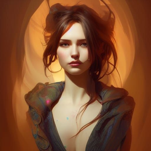 Detailed Portrait of Alice by Rutkowski, Artgerm, Mucha