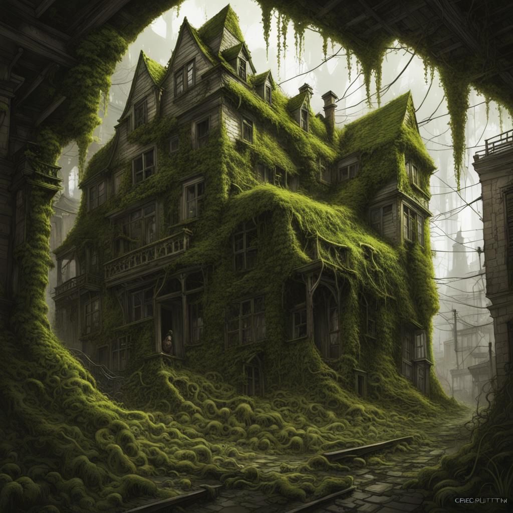 Overgrown City: A Sinister Landscape