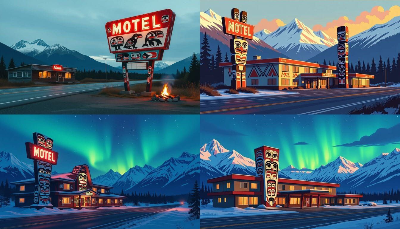 Retro Haida Motel on Alaskan Highway