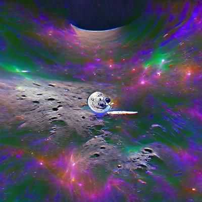 Moon in Space: A Celestial View