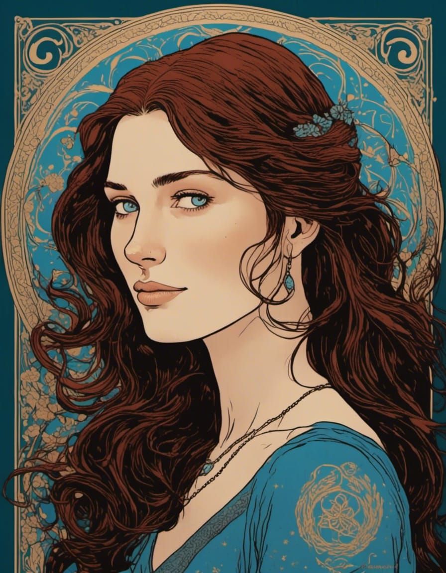 Shadowhunter Lucie Herondale in Palekh Style