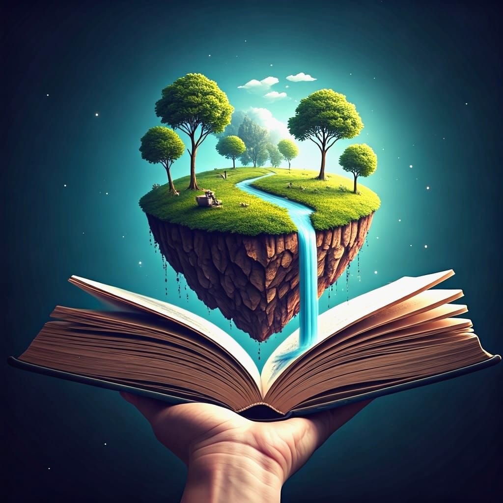 Pouring into an open book