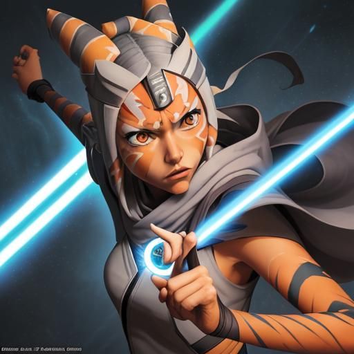 Ahsoka Tano as Naruto: Anime Style Fusion