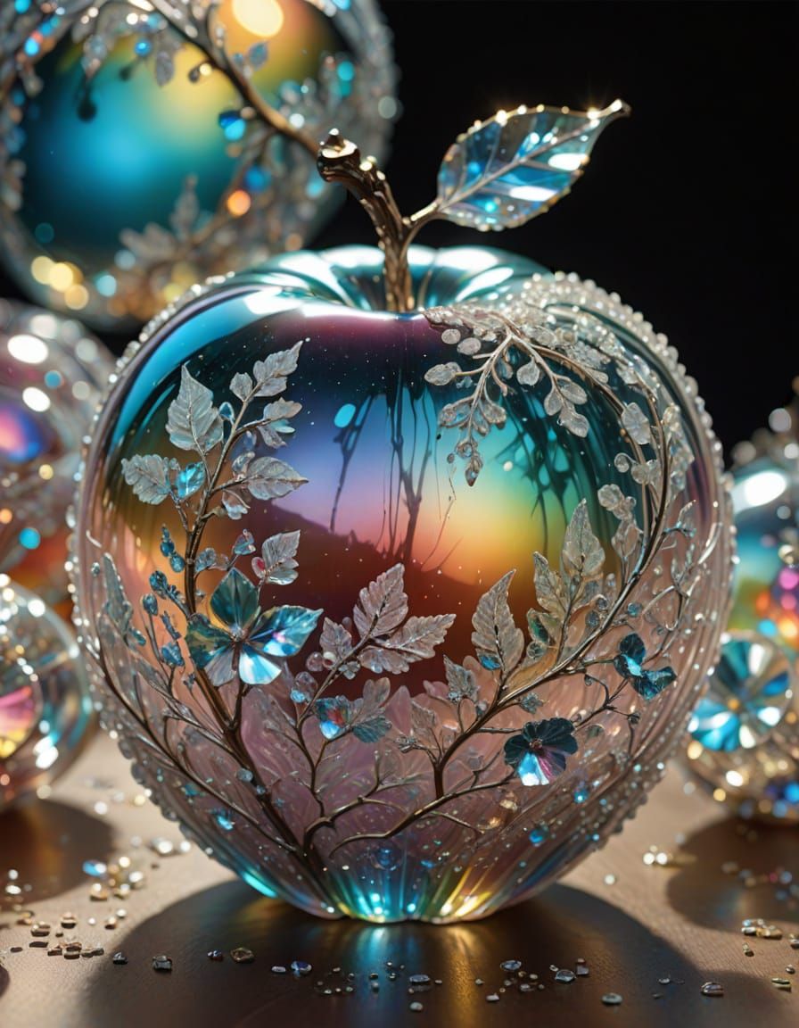 🥇glass apple