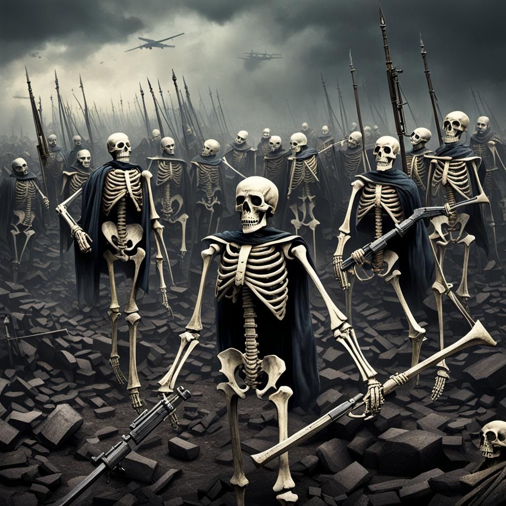 Skeletons of War: A Macabre Battlefield