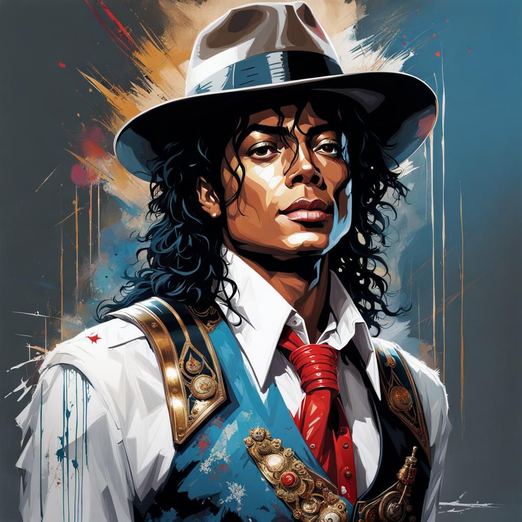 Michael Jackson Portrait in Ultra Detail