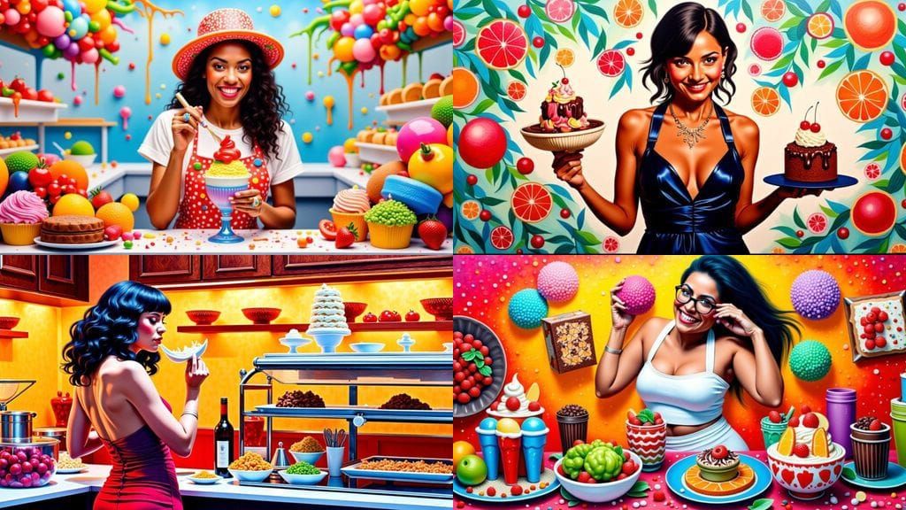 Sensual Food Scene with Hyperrealistic Details