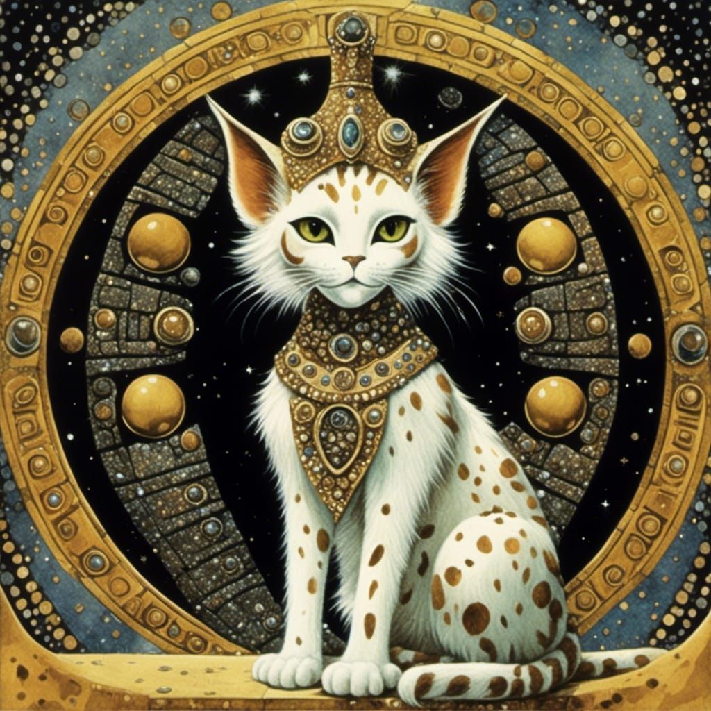 Star Wars Feline Alien in Sci-Fi Style